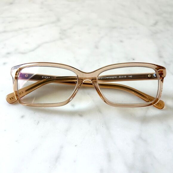 Coach Eyeglass Frames HC6145 5561 Transparent Champagne 53-15-140 - Picture 1 of 7
